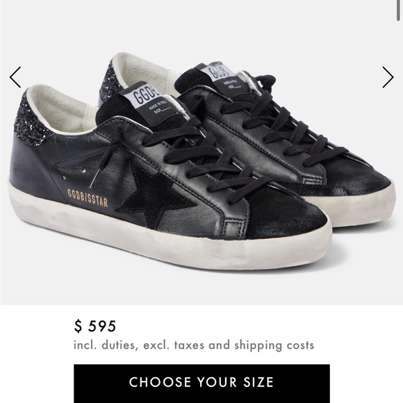 Golden Goose Black and White Sneakers - Picture 8 of 9